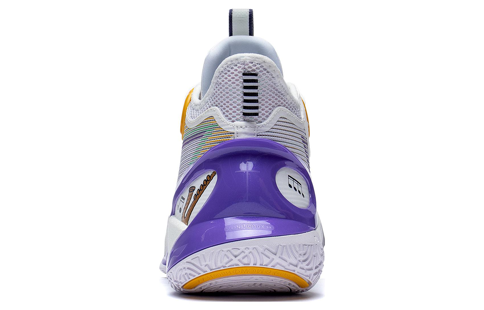 Li-Ning Sonic 10 Ultra Mid 'White Purple Yellow' ABAS145-4