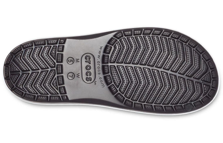 Crocs Crocband Platform Slides 'Black Grey White' 205693-001
