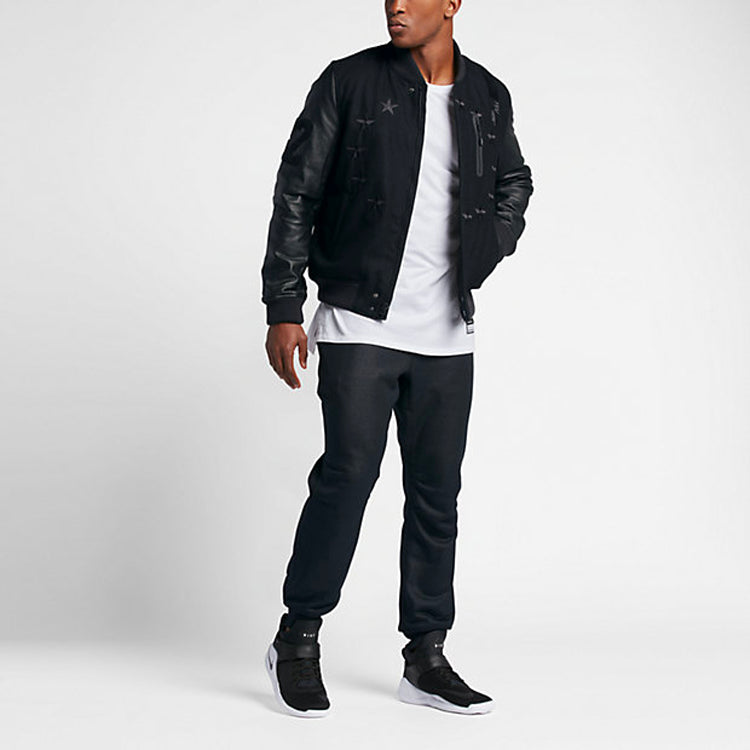 Men's Nike Destroyer Jacket Pattern Windproof Stay Warm Black 802645-010