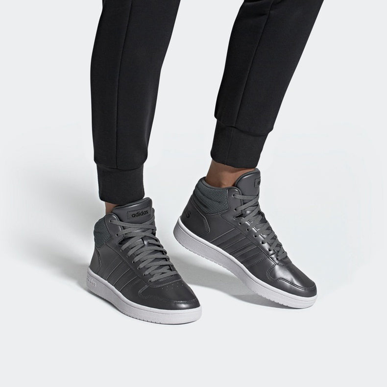 (WMNS) adidas Hoops 2.0 Mid 'Grey White' EE7856