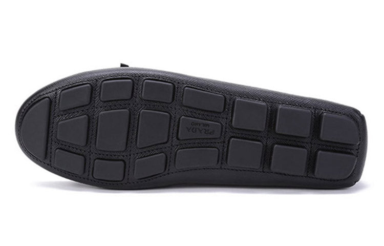 (WMNS) PRADA Saffiano Leather Driving Loafers 'Black' 1DD071_053_F0002_F_005