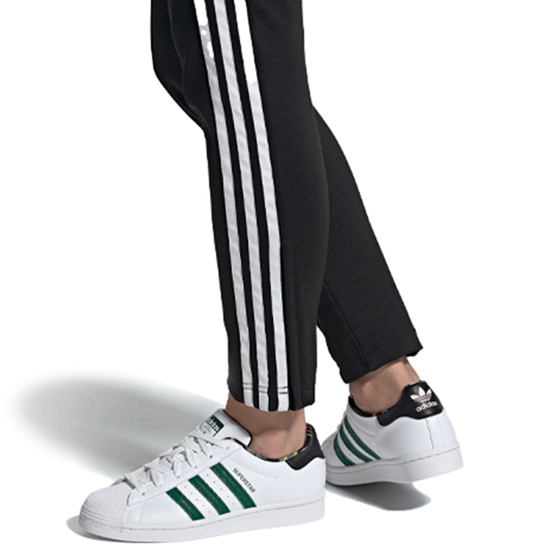 (WMNS) adidas originals Superstar 'Black White Green' FZ3630