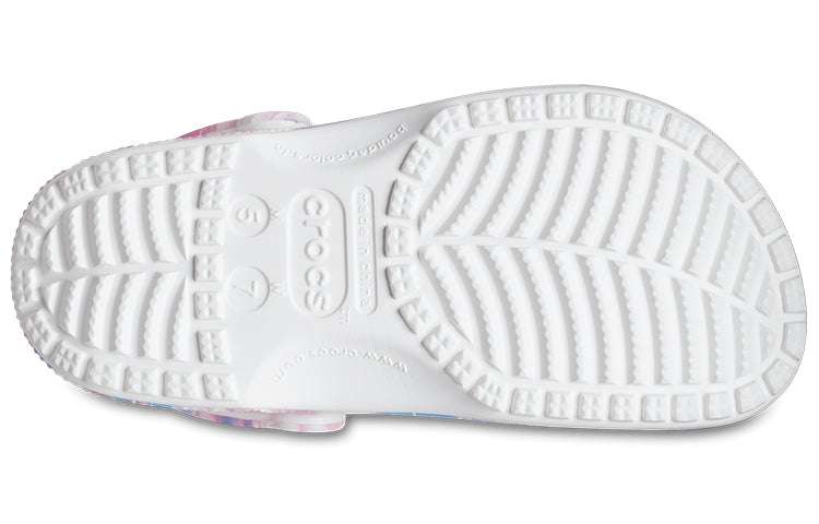 Crocs Classic Casual Unisex White Pink Blue Sandals 'White Pink Blue' 207567-94S