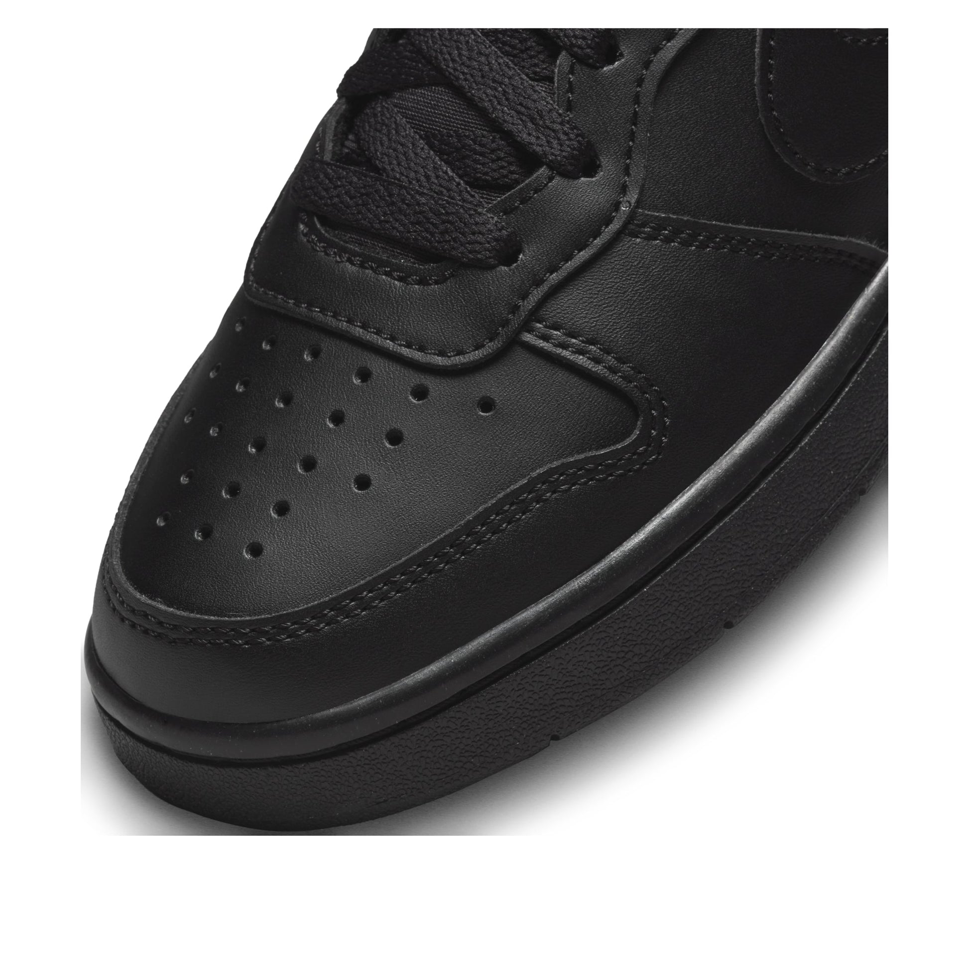 (GS) Nike Court Borough Low Recraft 'Triple Black' DV5456-002