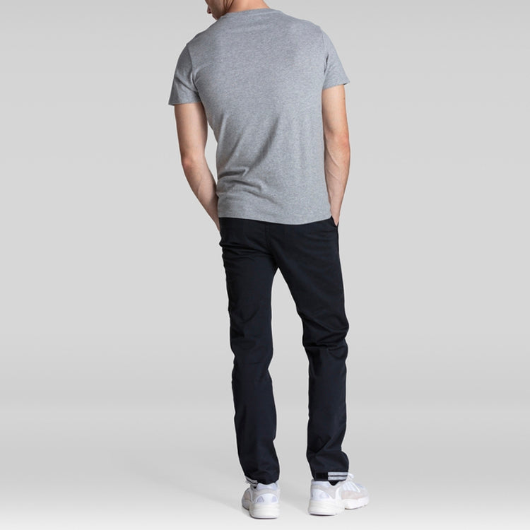 Men's Levis Alphabet Logo Loose Round Neck Short Sleeve Gray T-Shirt 17783-0138