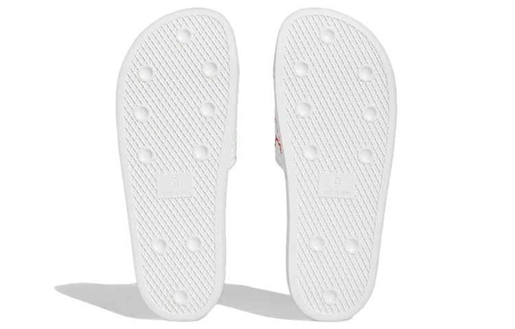 adidas Shmoofoil Slides 'Cloud White Red Pulse Mint' HQ2034