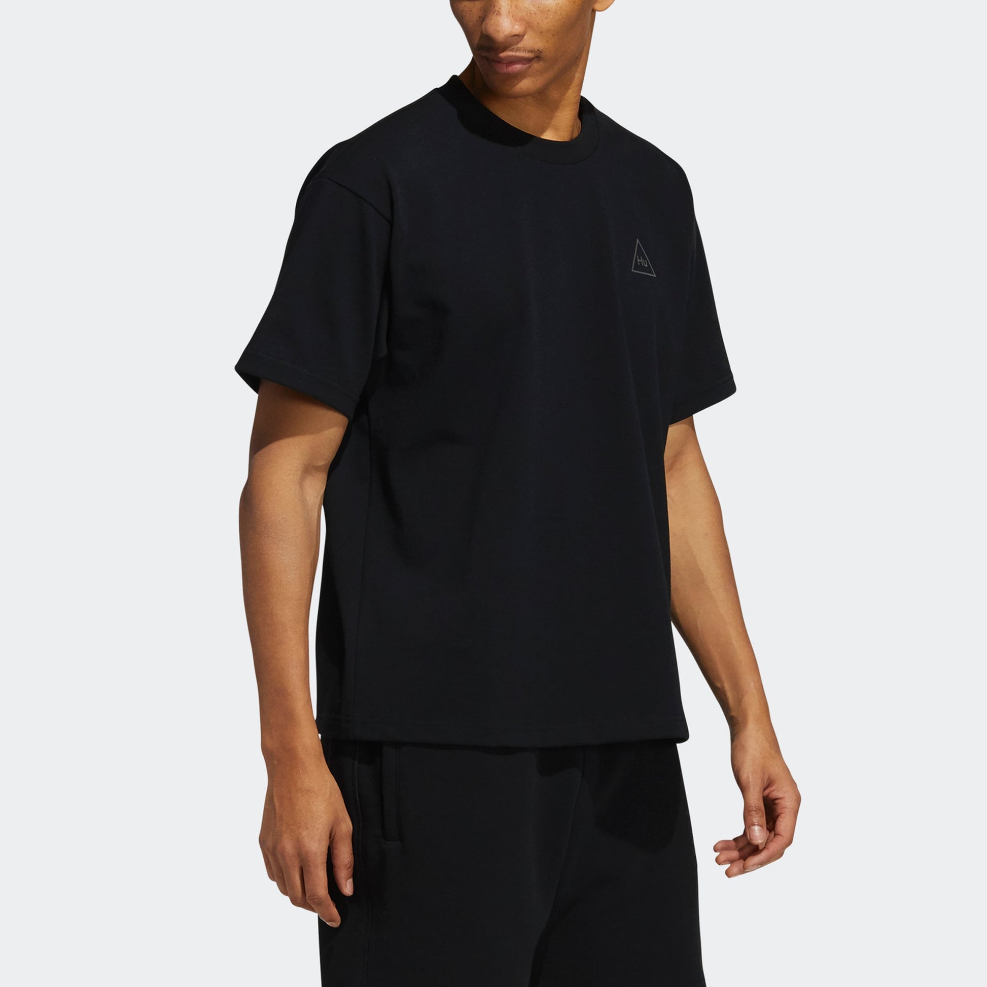 adidas x Pharrell Hu Logo T-Shirt 'Black' GT4324