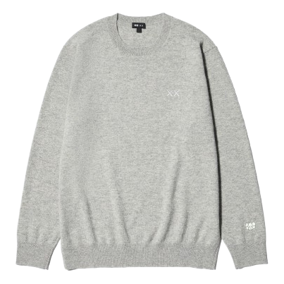 Uniqlo x KAWS WINTER Cashmere Crew Neck Sweater 'Gray' 485272-GRAY