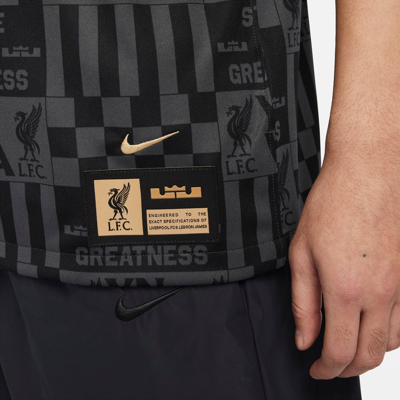 Nike Liverpool x Lebron 23-24 Fourth Jersey 'Black' FZ3199-011