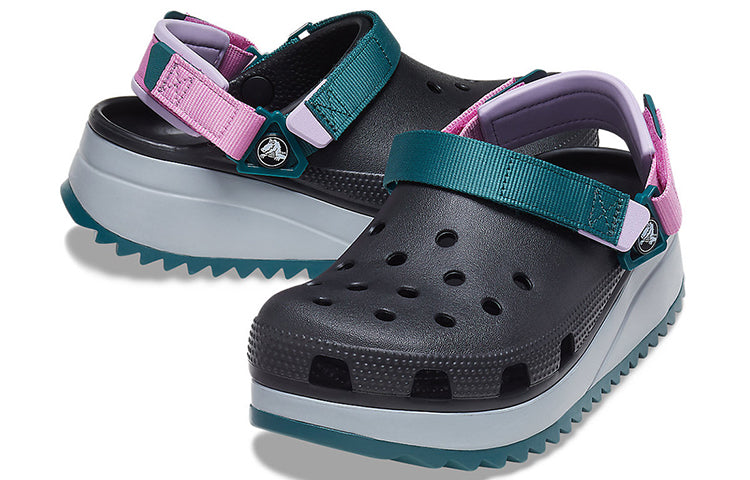 Crocs Classic Hiker Clog 'Black Grey Teal' 206772-988
