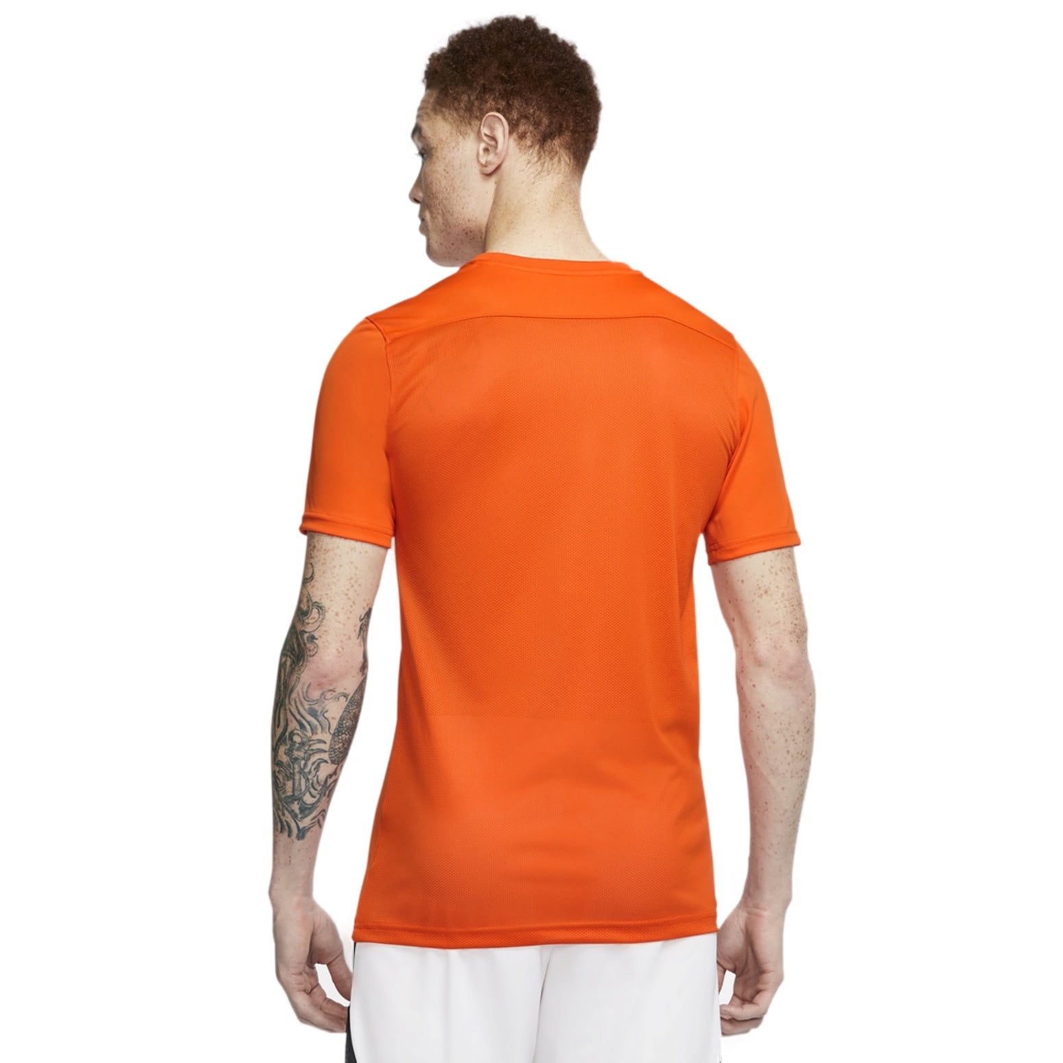 Men's Nike Dri-FIT Logo Printing Round Neck Pullover Short Sleeve Us Edition Orange T-Shirt BV6708-819