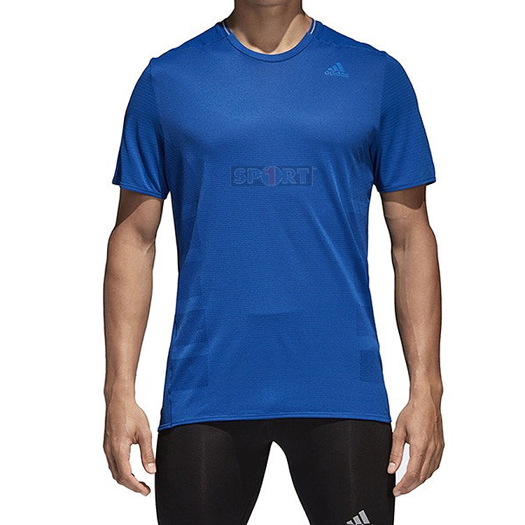 Men's adidas Running Short Sleeve Blue T-Shirt BQ7272