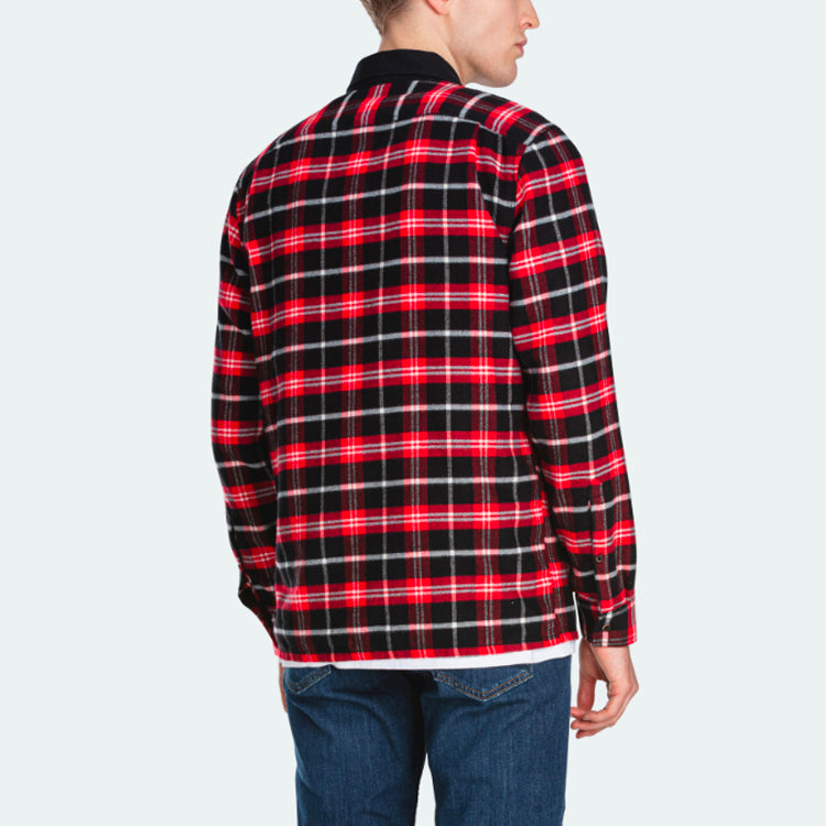 Men's Levis JAHAN LOH Crossover Plaid Long Sleeves Shirt Red 18186-0000