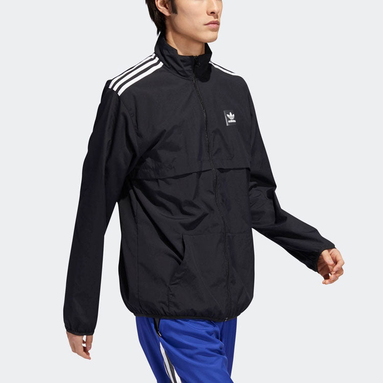 adidas originals Class Action JK Sports Windproof Jacket Black DU8324