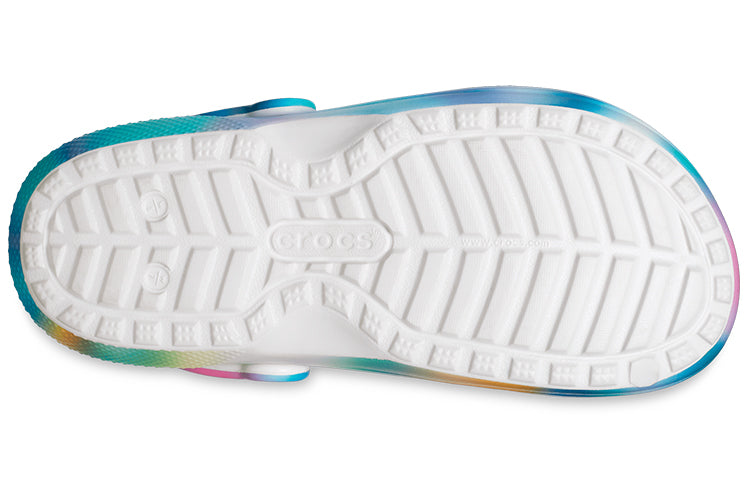 Crocs Classic Lined Solarized Clogs 'White Blue Aqua' 207560-4SU