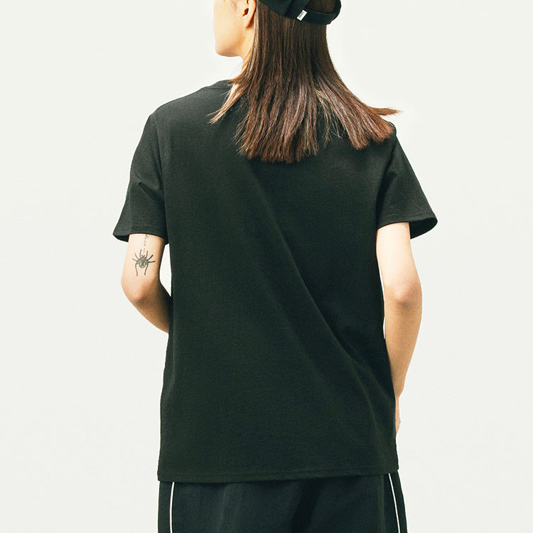 (WMNS) Vans Retro Printing Sports Round Neck Short Sleeve Black VN0A5F1XBLK