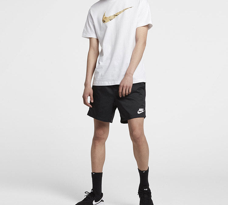 Nike Sportswear Woven Casual Breathable Shorts Black AT5289-010