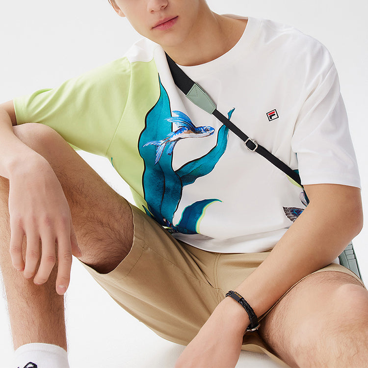 FILA Printing Casual Short Sleeve White F11M128102F-ZA