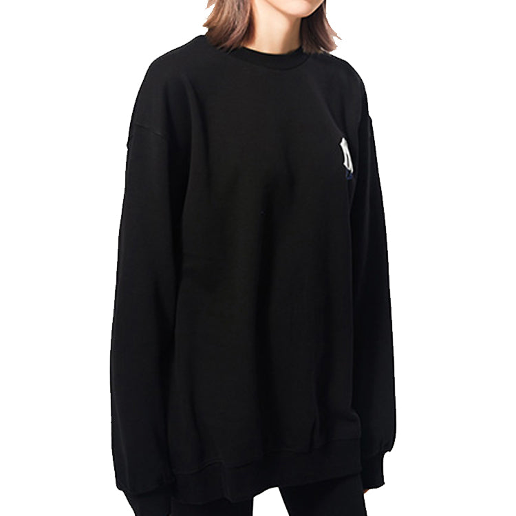 MLB New York Yankees Logo Printing Long-Sleeve Fleece Unisex Black 31MT04941-50L