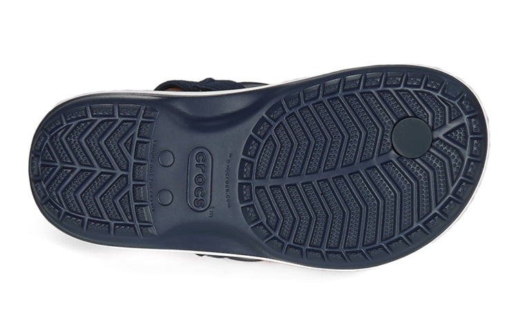 (GS) Crocs Crocband Slingback Strap Sandals 'Navy Black' 205777-410