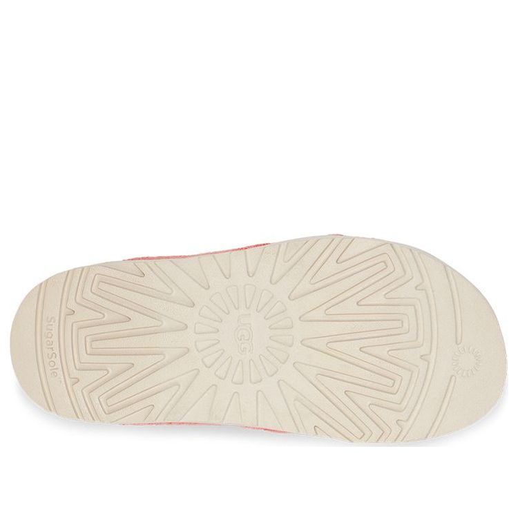 (WMNS) UGG Fuzz Sugar Terry Cross Slide 'Pink' 1126385-PBLSS