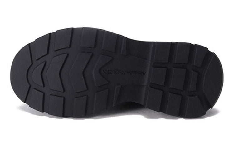 Alexander McQueen Tread Slick Logo Printed Sneakers 'Black' 682420W4RQ21070