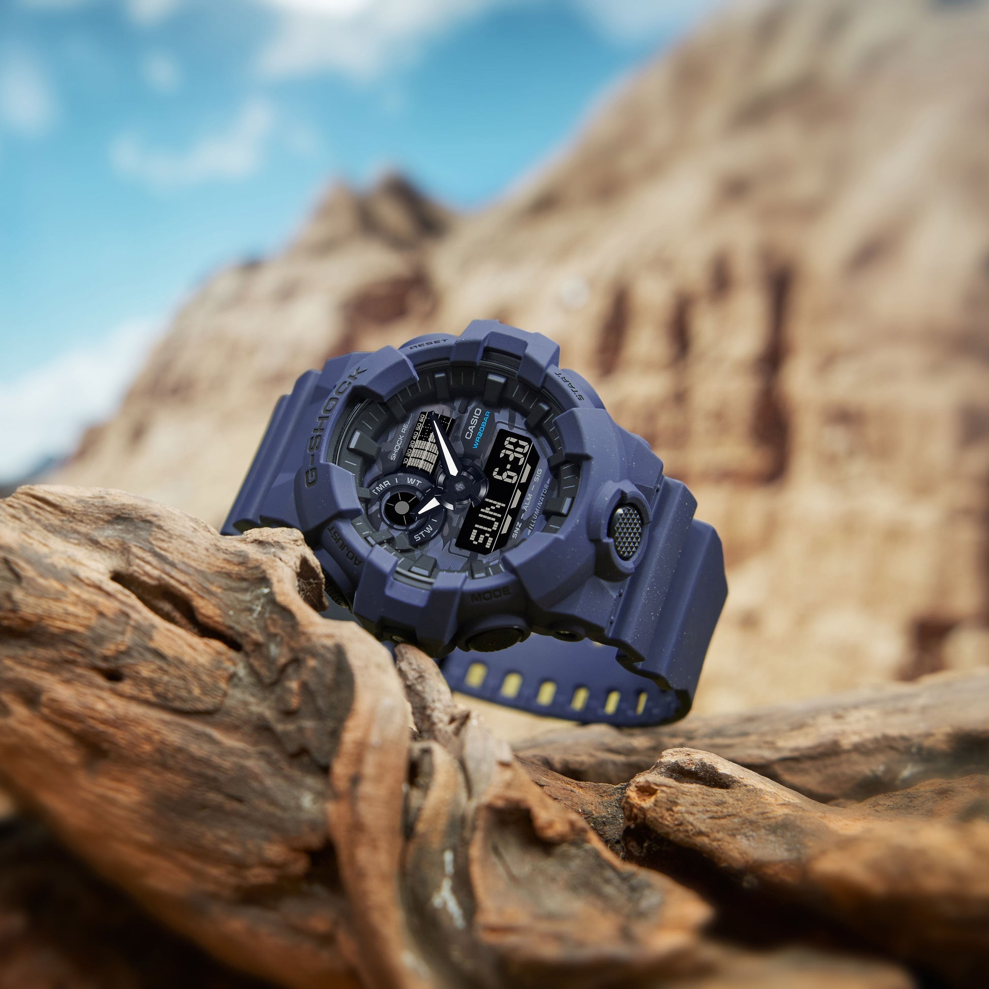 CASIO G-Shock Analog-Digital 'Blue' GA-700CA-2APR-BRAND