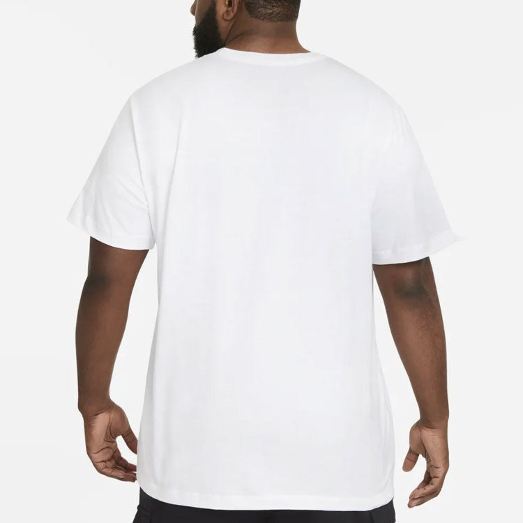 Men's Nike Casual Sports Round Neck Breathable Short Sleeve White T-Shirt DC5094-100