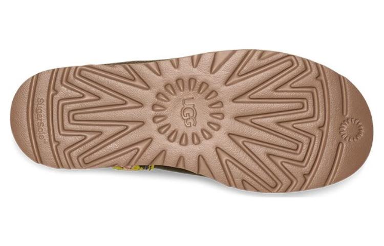 (WMNS) UGG Classic Ultra Mini Braid Plat 'Olive Green' 1138491-BTOL