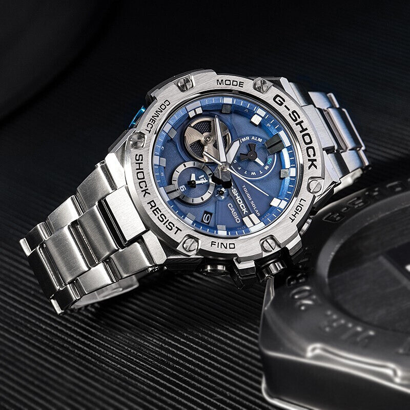 CASIO G-Shock G-Steel 'Silver Blue' GST-B100D-2APRT
