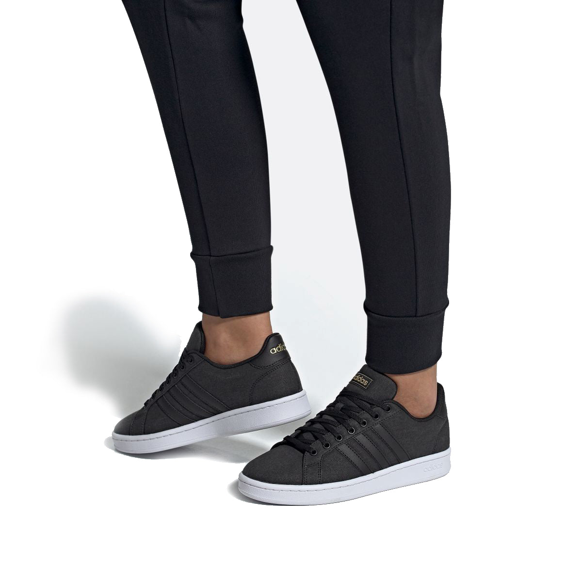 (WMNS) adidas neo Grand Court 'Black' EH0636