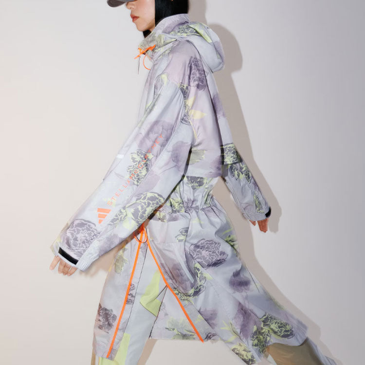(WMNS) adidas By Stella McCartney Sportswear Long Parka Asia Sizing 'Grey Orange' IN3635