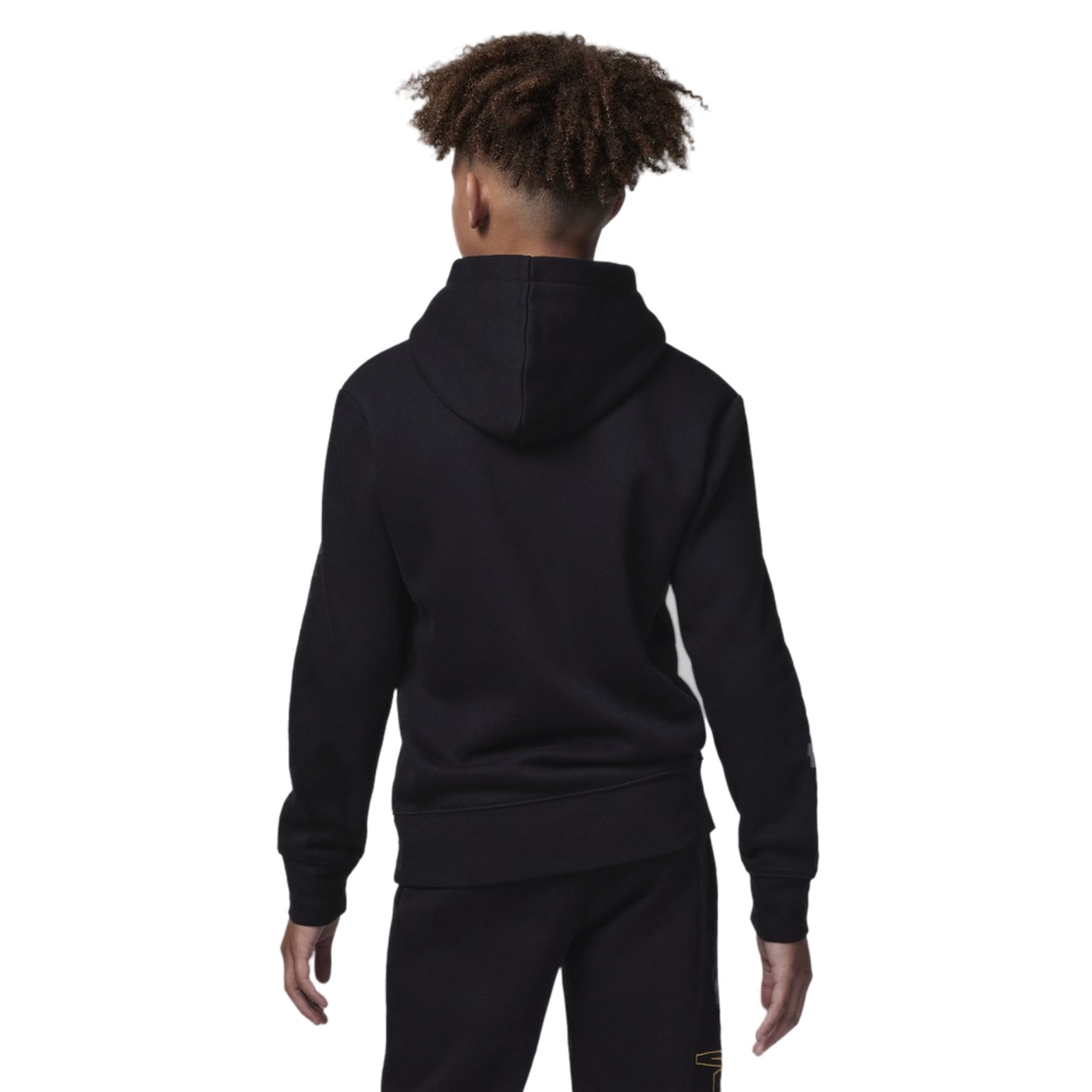 (GS) Air Jordan Fleece Pullover Hoodie 'Black Gold' FV3203-011