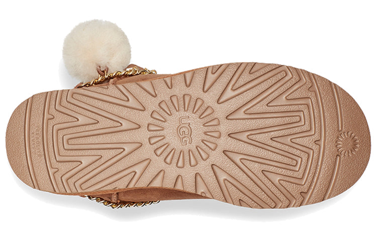 (WMNS) UGG Classic UGG Charm Mini Fleece Lined Brown 1112493-CHE