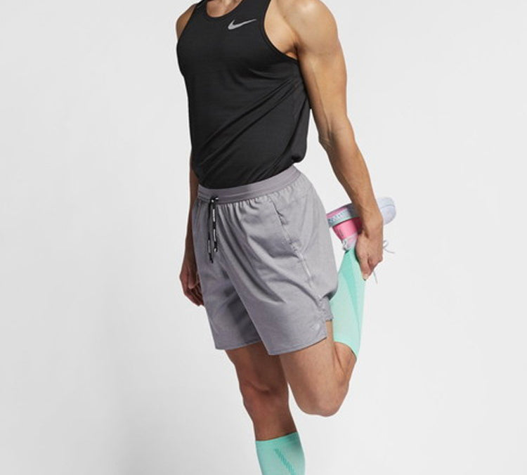 Men's Nike Flex Stride 7 Running Gray Shorts AJ7780-056