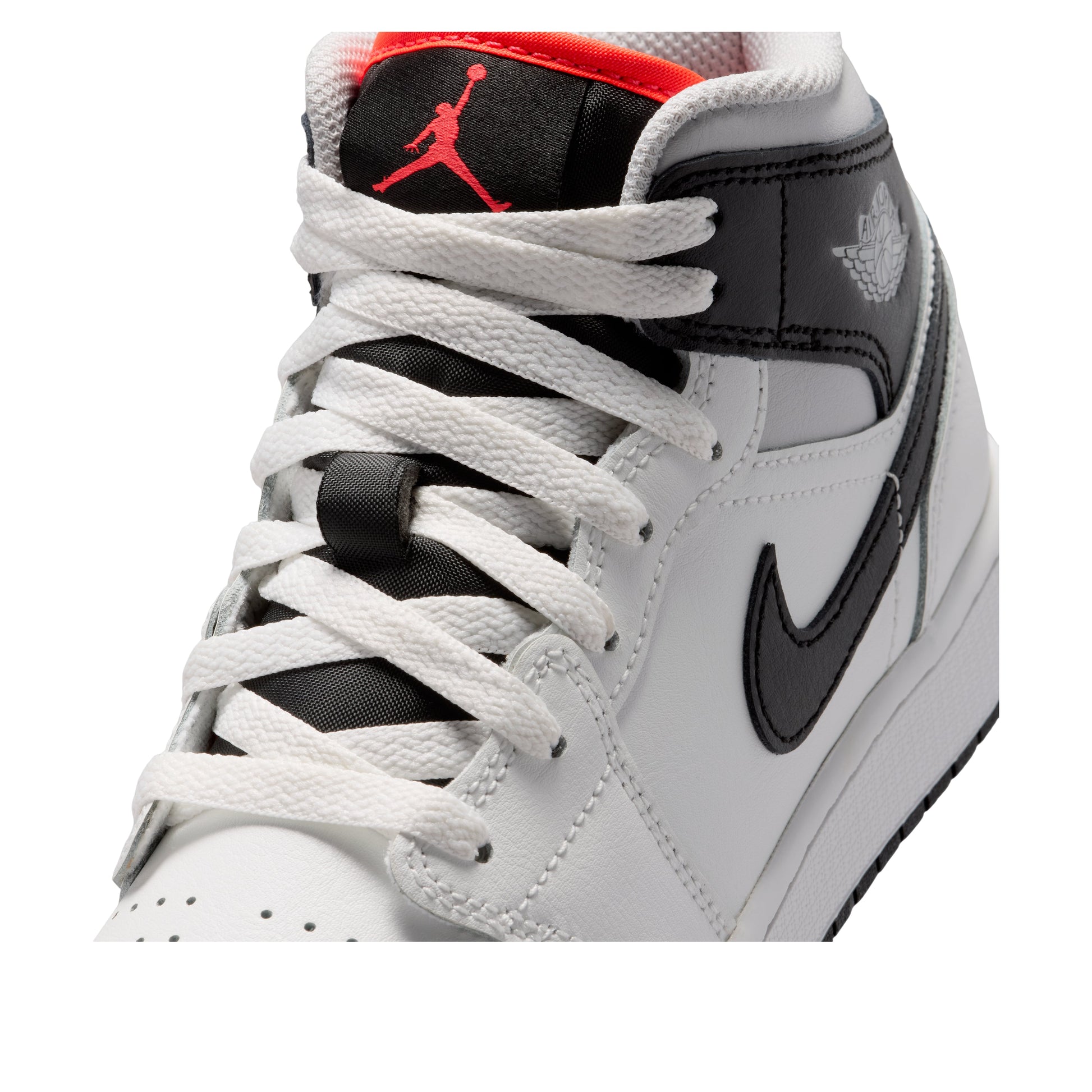 (GS) Air Jordan 1 Mid 'Summit White Infrared Black' DQ8423-109