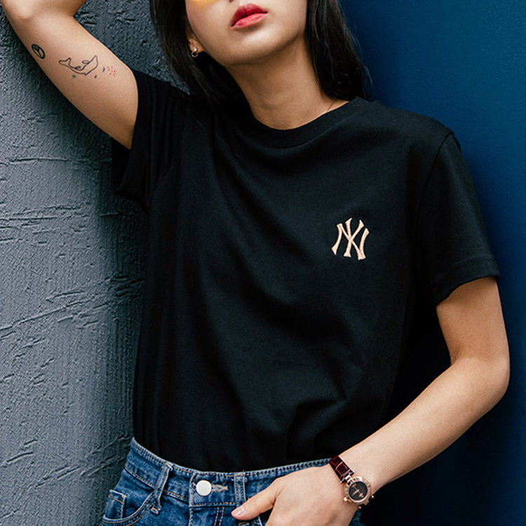 MLB New York Yankees Retro Pattern Short Sleeve Unisex Black 31TSX7031-50L