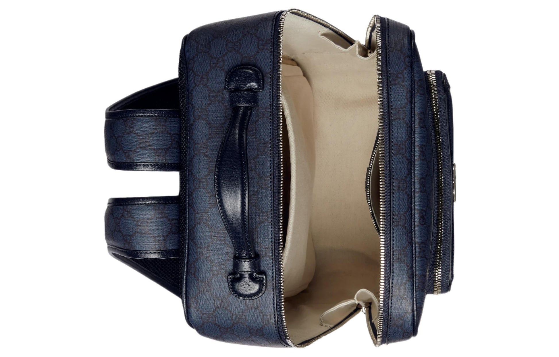 Gucci Mini GG Canvas Medium Backpack 'Blue Black' 745718-FACCQ-8443