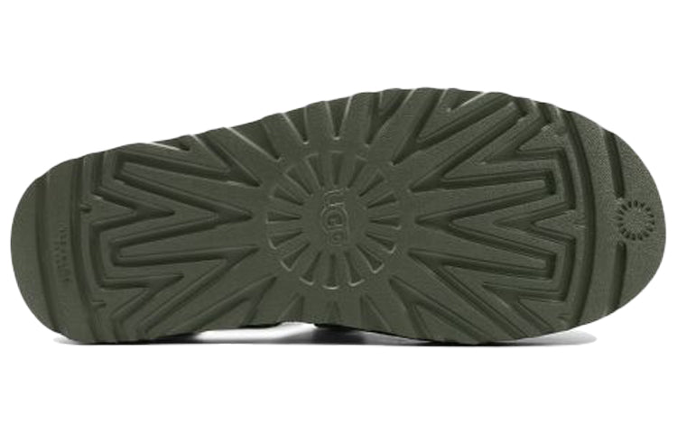UGG Dune Fisherman Cowhide Green Sandals 1102694-MSG