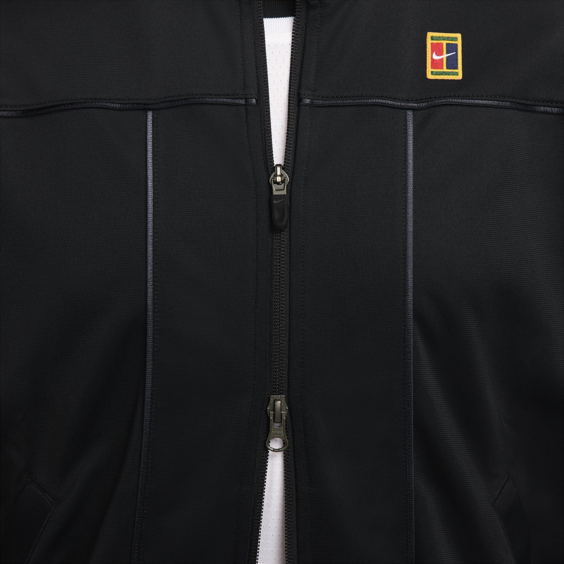 Nike Court Tennis Zipped Jacket Asia Sizing 'Black' DC2566-010
