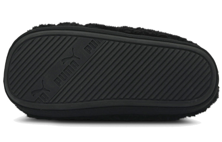 PUMA Scuff Sherpa Slippers 'Black' 384943-02