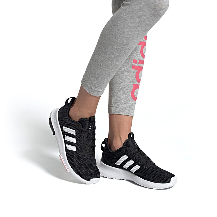 (WMNS) adidas neo Cloudfoam Racer Tr 'Black White Pink' EE8131