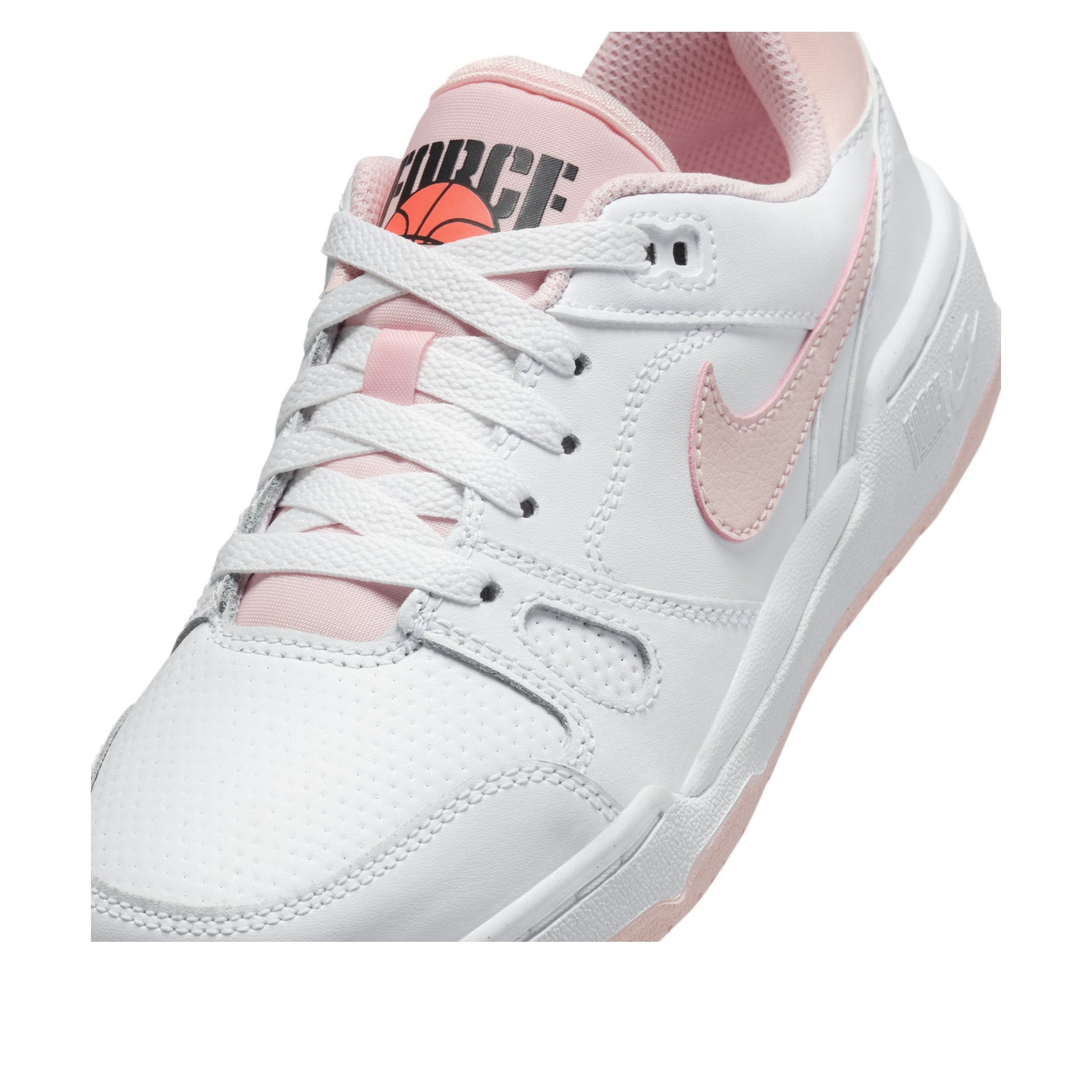 (GS) Nike Full Force Low 'White Bright Mango Black Echo Pink' FV5929-107