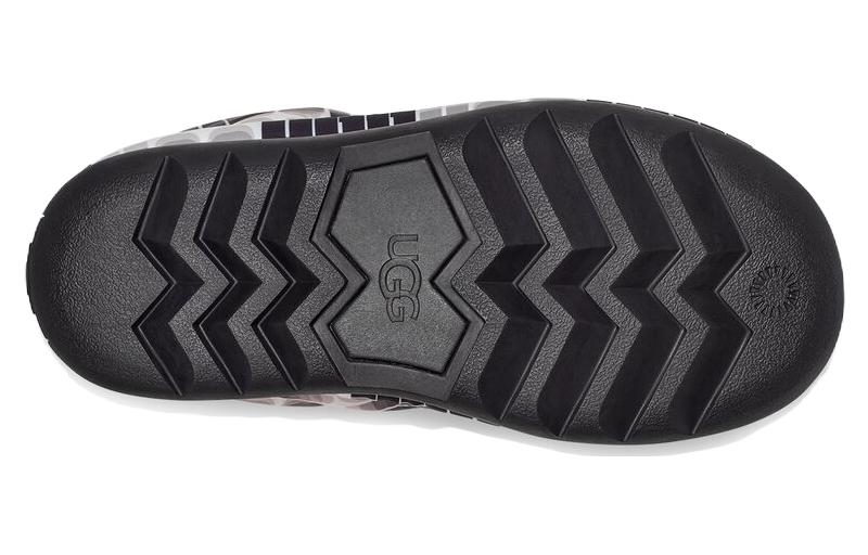(WMNS) UGG Classic Maxi Wavelength Mini Boot 'Black and White' 1132915-BWHT