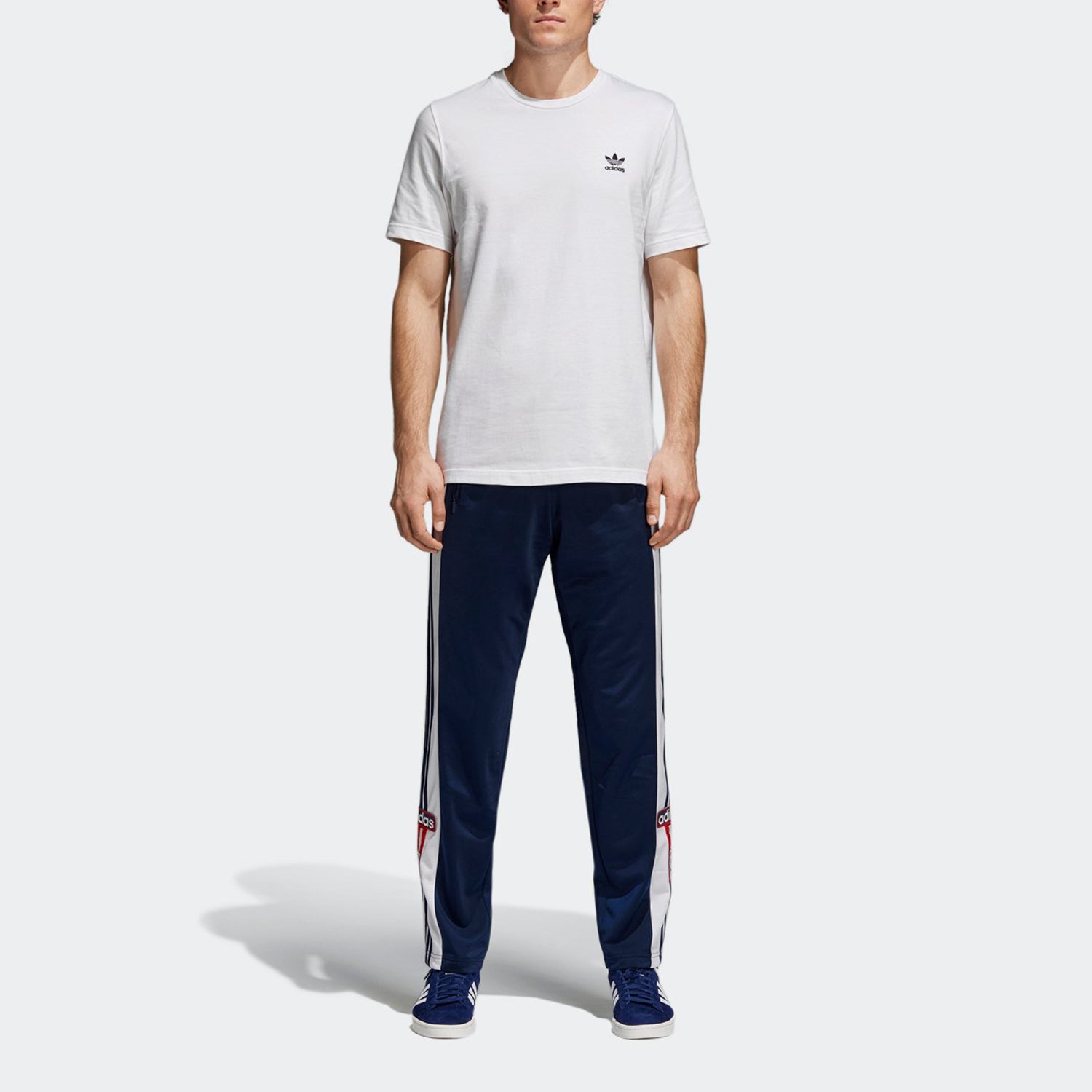 adidas originals Side Button Athleisure Casual Sports Pants Navy Blue CZ0678
