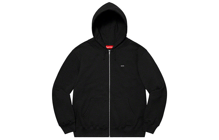 Supreme Small Box Zip Up Hooded Sweatshirt 'Black' SUP-SS21-689