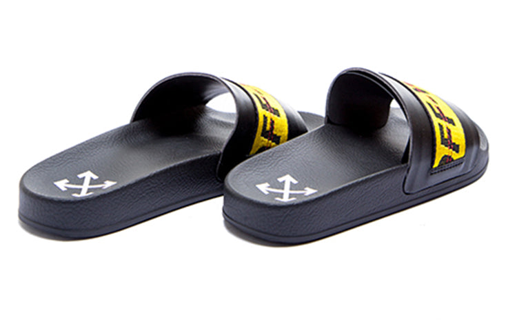 Off-White Sliders 'Black Yellow' OMIA088R20C220551060