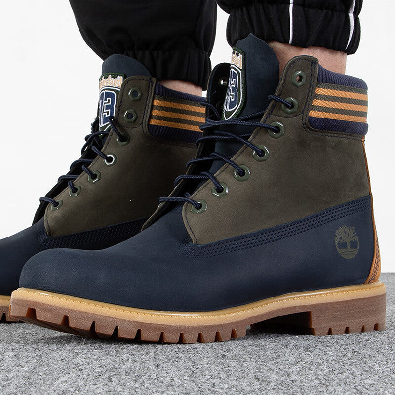 Timberland 6 Inch Waterproof Boot 'Navy Orange' A5ZZF019
