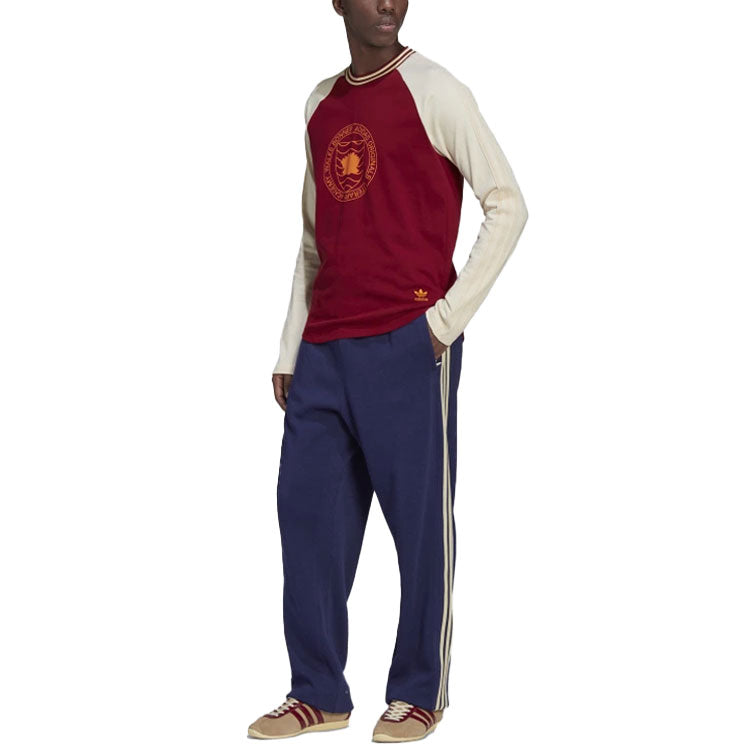 adidas x Wales Bonner Long Sleeves T-Shirt 'Wine Red' HC1651