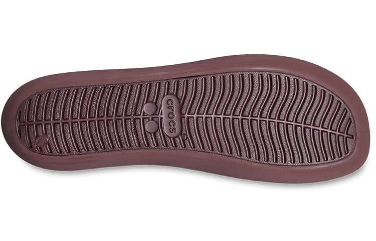 (WMNS) Crocs Brooklyn Flats 'Dark Cherry' 209384-6WD